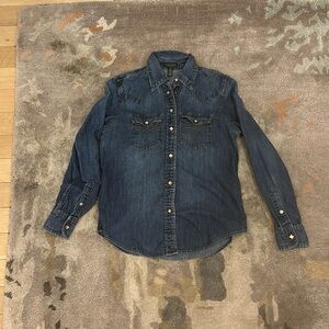 RALPH LAUREN JEANS DENIM SHIRT SIZE PS
